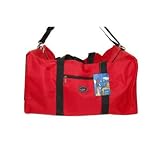 Nylon Jio Square Duffle Bag - Red