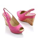 Via Spiga Ilsa Berry Pink Slingback Wedge