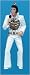 Singing Elvis Presley In A White Outfit Christmas Ornament