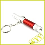 3-in-1 Whistle + Compass + LED Flashlight White Light with Keychain (4*LR41 Batteries)