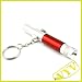 3-in-1 Whistle + Compass + LED Flashlight White Light with Keychain (4*LR41 Batteries)