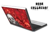 Apple Macbook 13 Skin Decal Sticker with E Shock impact protection - Bonecollector Red
