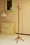 Oak Finish Wood Hall Tree Style Coat Hat Rack Stand