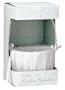 CR Gibson White Flower Girl Basket Wedding Accessory