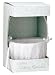CR Gibson White Flower Girl Basket Wedding Accessory