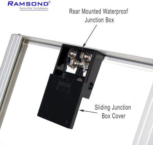Ramsond® 20 Watt 20W W Solar Panel Module 12V Nominal Output RV Boat Battery Charger Charging Trickle Boat