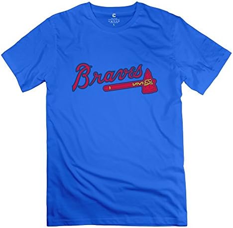 C-DIY Men's Tshirts Best Graphic Atlanta Braves S RoyalBlue