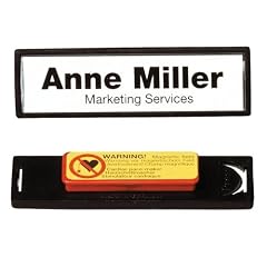 Durable 813201 Namensschild Clip-Card mit Magnet, 17 x 67 mm, schwarz, Packung � 25 St�ck