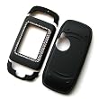 Sharp Sidekick III Rubberized Snap On Protector Hard Case Rubber Feel Leather Paint Cover W/ Diamond Black (PLCD)