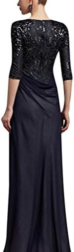 Kingmalls Womens Wedding Sequins Lace Elegant Evening Dress (X-Large)