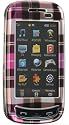 Premium Designer Hard Crystal Snap-on Case for Samsung Impression A877 - (AT&T) Cool Hot Pink Checker Print