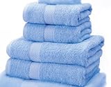 Royal Tradition 100% Egyptian Cotton Bath Towel 30x56- Blue