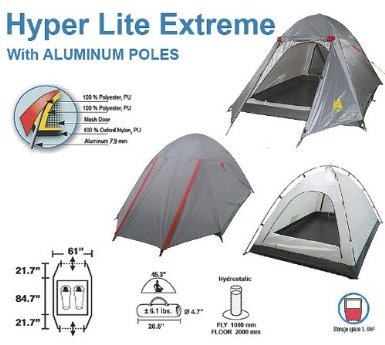 Alpinismo 4 Season Tent with Aluminum Poles