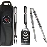 NFL Steel BBQ Tool Set (3-Piece) with Bag