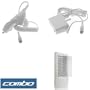 White Rapid Car Charger + White Rapid Home Travel Charger with Ic Chip + Clear LCD Screen Protector for Amazon Kindle 2 Wireless Reading Device