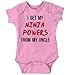 I Get Ninja Powers from My Uncle | Funny Assasin Samurai Romper Bodysuit