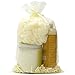 Bucasi 14x9 Large 30pcs Organza Gift Bags Drawstring Pouches for Party Wedding Favors (Cream)