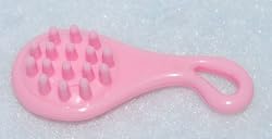 Little Pink Doll Hair Brush with S on the Back