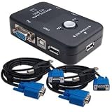 2 Port KVM Video Vga/svga Mouse Keyboard Switch Box