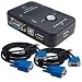 2 Port KVM Video Vga/svga Mouse Keyboard Switch Box