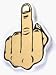 Magnetic Memo Pad - Middle Finger