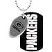 Team Titanium GReen Bay Packers Steel & Black Two Piece Dog Tag