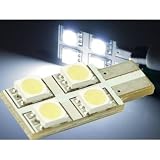 4連★高輝度LEDバルブ白色1個 T10 3ChipSMDウェッジ球 as09
