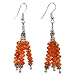 Handmade Carnelian Agate & Silver Earrings