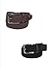 CTM® Men's Big & Tall Elastic Braided Stretch Belt with Silver Buckle