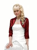 Boléro en satin couleur Bordeaux Gr.48 (CP012)