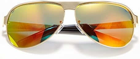 Sombosin UV Protection Metal Sunglasses for Men Polarized Wayfarer Sunglasses