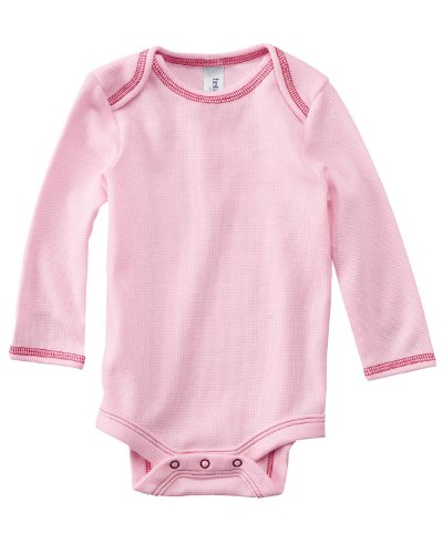 Bella Infants Long-Sleeve Thermal One-Piece, soft pink/rsp, 18 - 24 Months