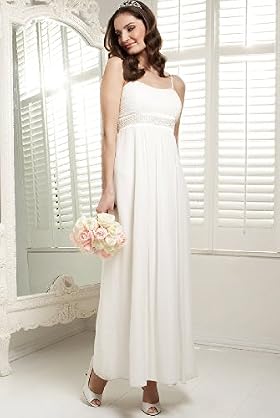 Autograph Occasions Pure Silk Pleated Wedding Dress
