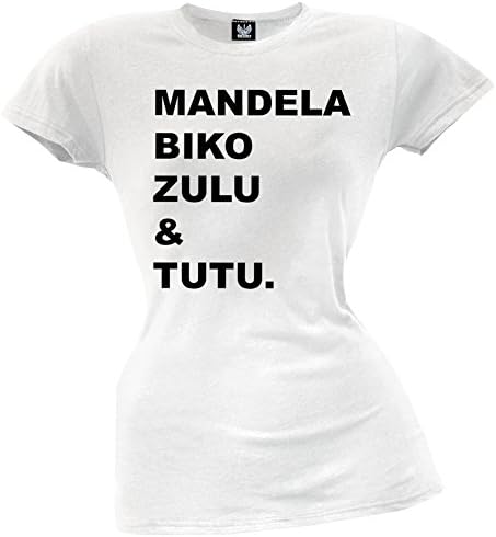 Old Glory - Mandela Biko Zulu Tutu Juniors T-Shirt X-Large White