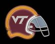 Virginia Tech Hokies Neon Football Helmet