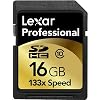 Lexar 16GB, 133x High Speed Series, Professional Secure Digital High Capacity (SDHC) Memory Card - Pack of 2 Cards