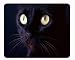 Midnight Black Cat Mousepad