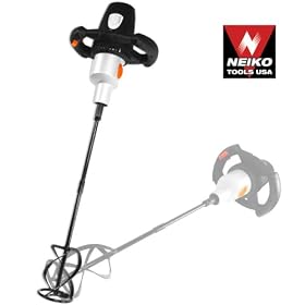 Electrical Hand Mortar Mixer Concrete Paint Tool and More by Neiko Tools