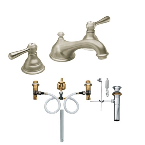 Moen T6105BN9000 Kingsley TwoHandle Low Arc Bathroom Faucet with