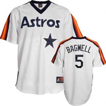 Jeff Bagwell Houston Astros White Cooperstown Replica Jersey - XL