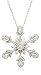 Jewelry : 14k White Gold Diamond Snowflake Pendant (1/6 cttw, H Color, I2 Clarity)