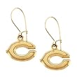 14K Yellow Chicago Bears NFL Logo Dangle Earrings