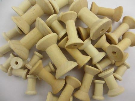 21x40mm Wood Bobine Spool DIY Wooden Spool 50pcs