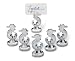 WATERFORD FINE SILVER SEAHORSE PLACE CARD HOLDER-SET(S) OF 6