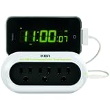 RCA PCHSTAT2R Travel Charging Station with Surge Protection & Device Cradle (White)