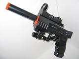 Full Size Airsoft Pistol w/ Red-Dot Gun Sight & Laser w/ EXTRA Magazines