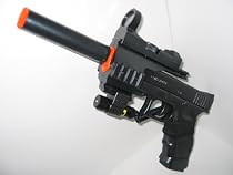 Full Size Airsoft Pistol w/ Red-Dot Gun Sight & Laser w/ EXTRA Magazines
