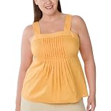 Women's Plus Size Merona  Tie-Back Tank - Butterscotch
