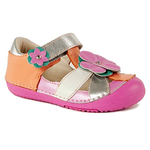 Momo Baby Girls First Walker/Toddler Lily Mary Jane Leather Sandals