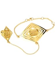 House of Harlow 1960 Gold-Plated Clear Double Diamond-Shaped Hand Piece